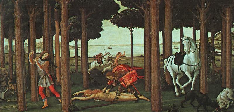 The Story of Nastagio degli Onesti (second episode) gfhgf, BOTTICELLI, Sandro